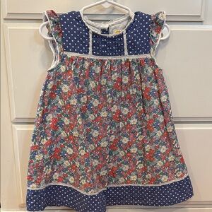 Baby Boden Blue Floral Kids Dress